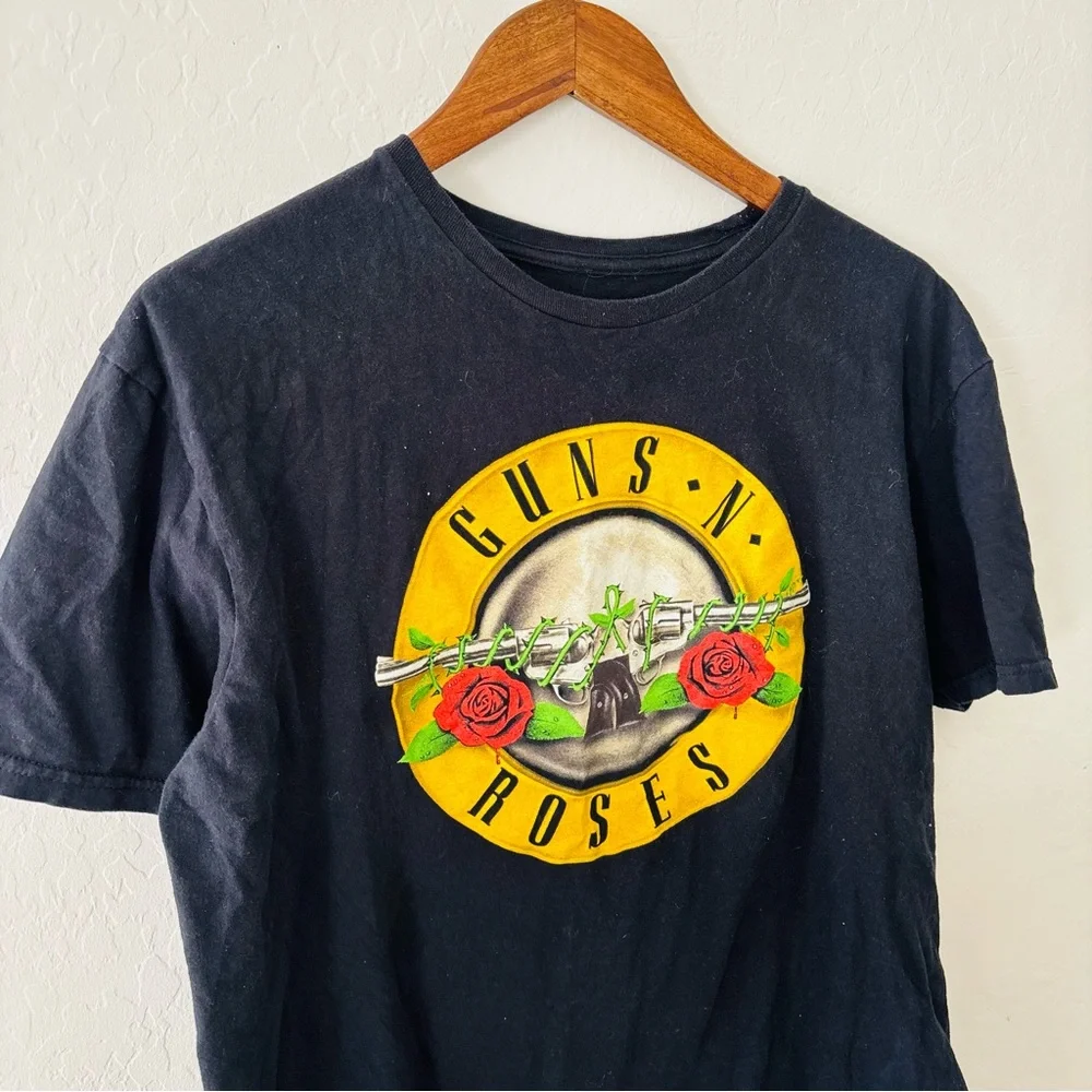 Guns N’ Roses Black Graphic Cotton‎ T-Shirt Size Large